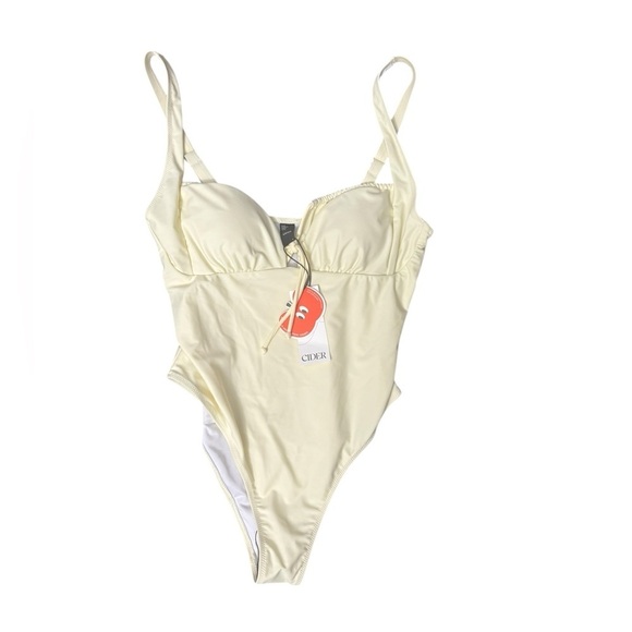 Cider Other - Cider Yellow One-Piece Swimsuit Size Large